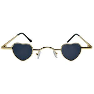 7033 | Small Black Lens Heart Sunglasses